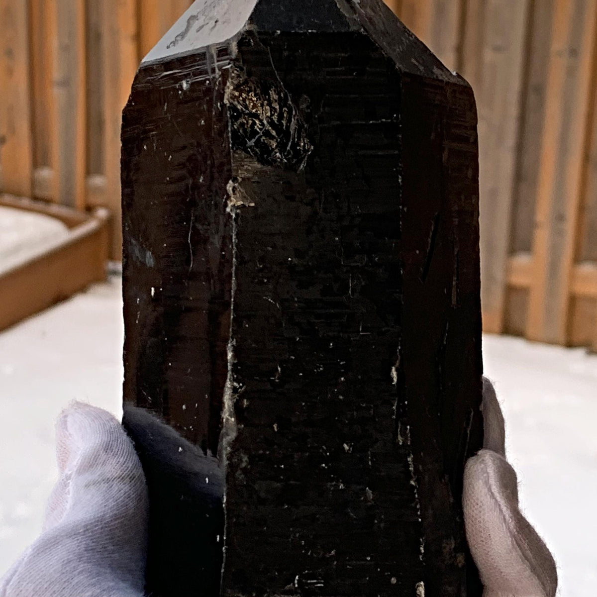 Dark Black Quartz Specimen
