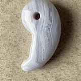 blue lace agate magatama