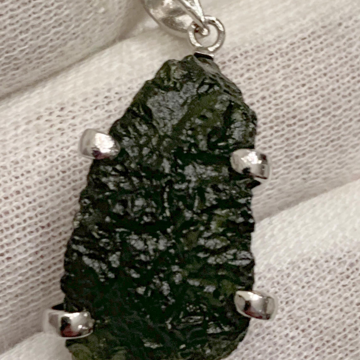 natural moldavite stone necklace