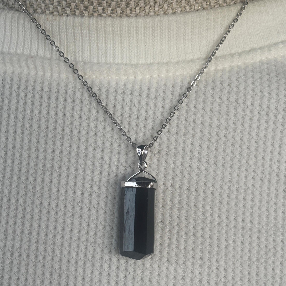 black tourmaline healing necklace