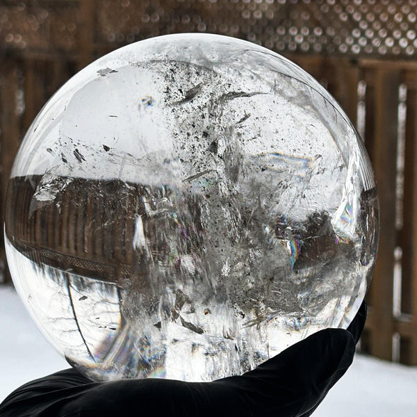 high clarity quartz sphere