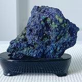 Raw azurite crystal specimen