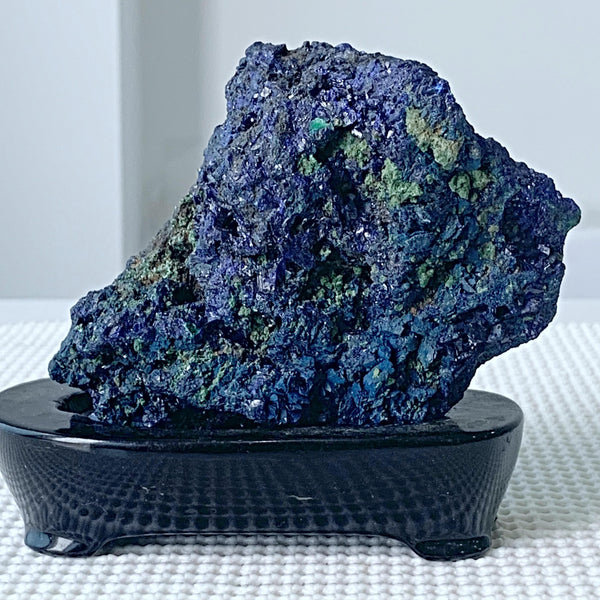 Raw azurite crystal specimen