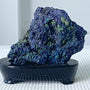 Raw azurite crystal specimen