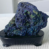 Azurite crystal for display