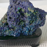 Copper mineral azurite stone