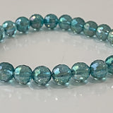 faceted aqua aura bracelet