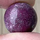 Ruby Sphere Natural 20mm | Fluorescent Ruby Crystal Orb 85ct
