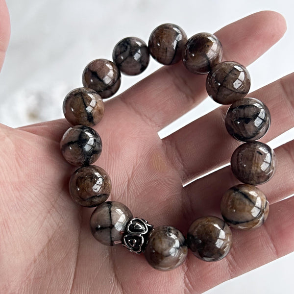 andalusite chiastolite bracelet