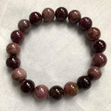 pink tourmaline bead bracelet
