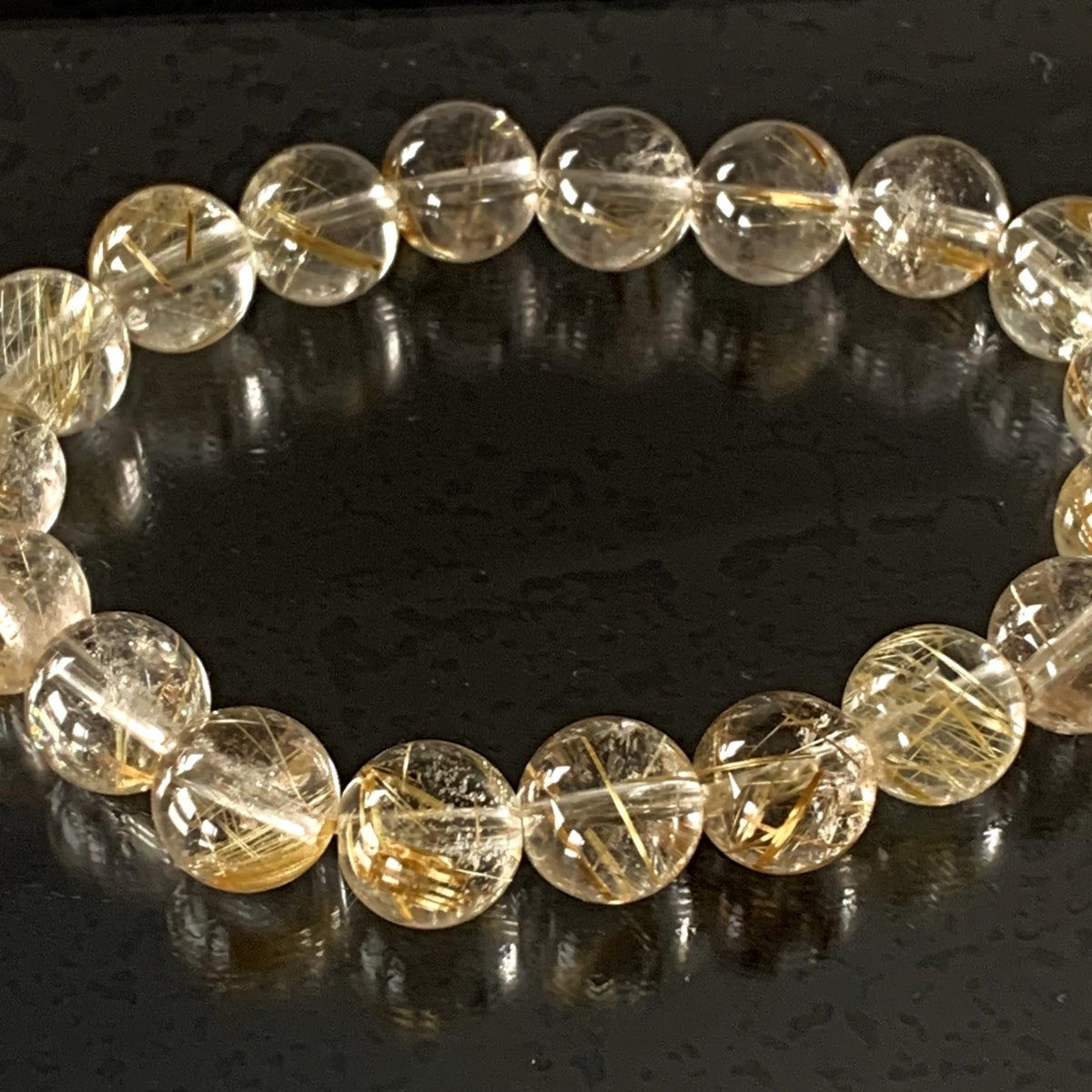 rutilated quartz bracelet