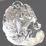 Hand Carved Clear Quartz Dragon: Feng Shui Decor Gift