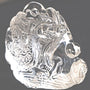 Hand Carved Clear Quartz Dragon: Feng Shui Decor Gift