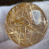 golden rutile crystal