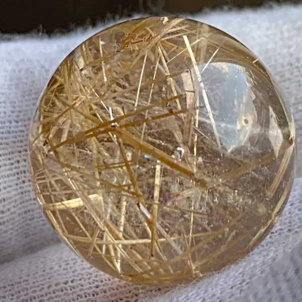 golden rutile crystal