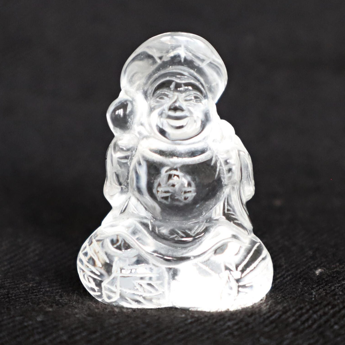 Daikokuten, Natural Quartz Daikoku Japanese Carving Gift
