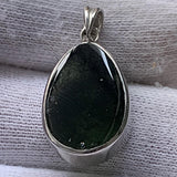 Polished Moldavite pendant drop