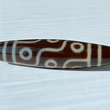 Tibetan amulet bead 9 eye dzi bead