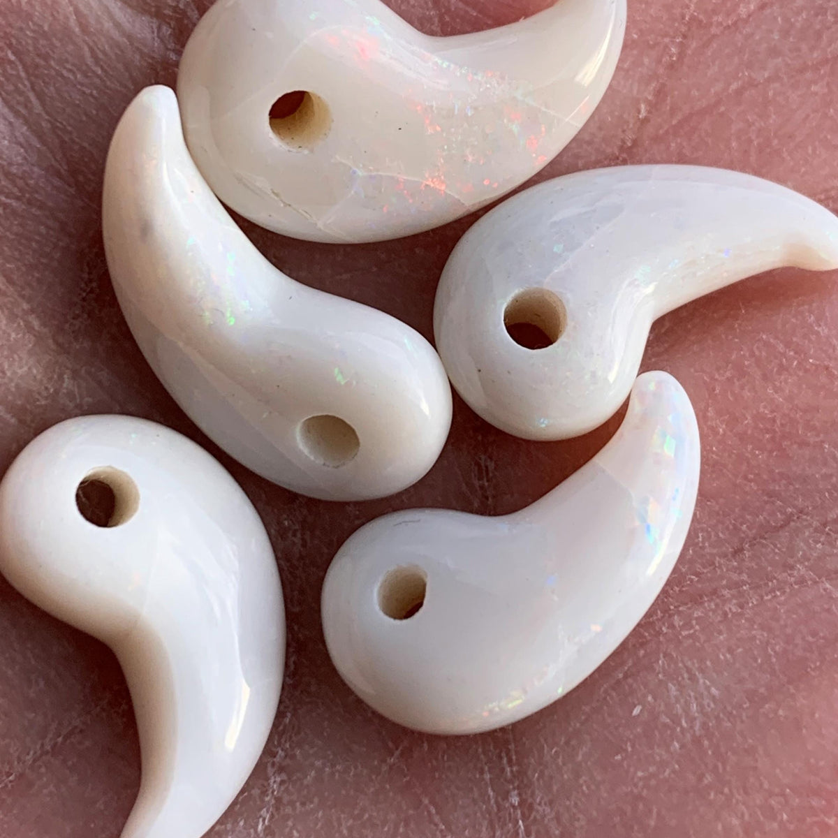Australian Opal Magatama | Solid Opal Sacred Japanese Talisman 20mm