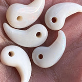 Japanese magatama talisman made from Australian opal