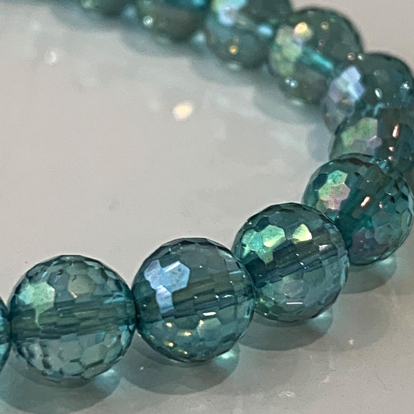 aqua aura bracelet with 125 facets