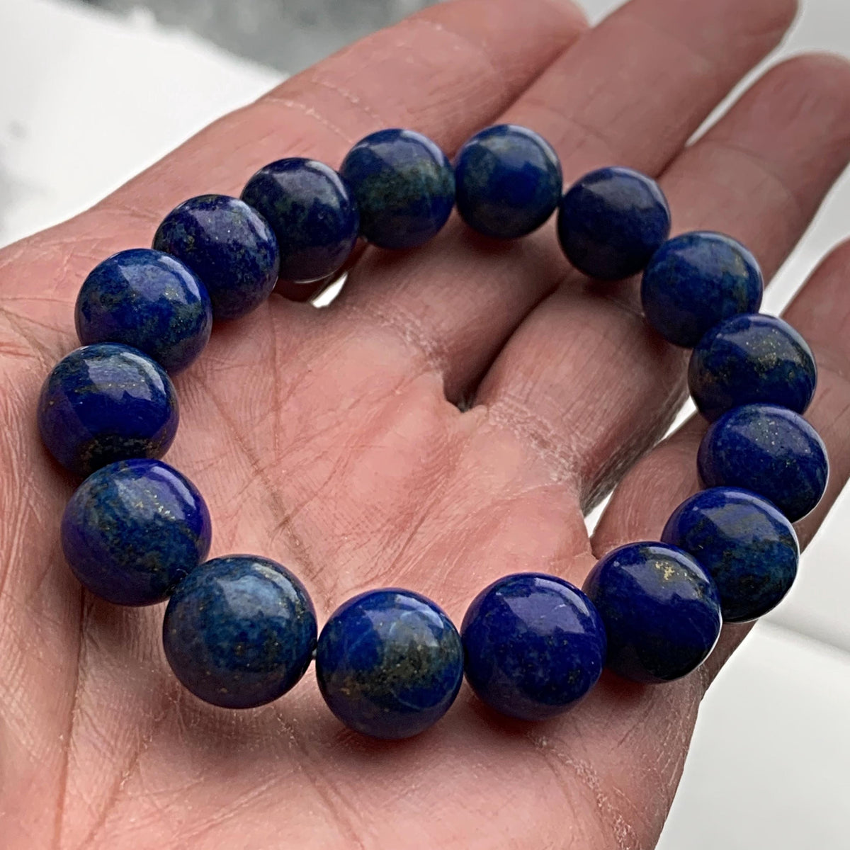 natural blue lapis bracelet
