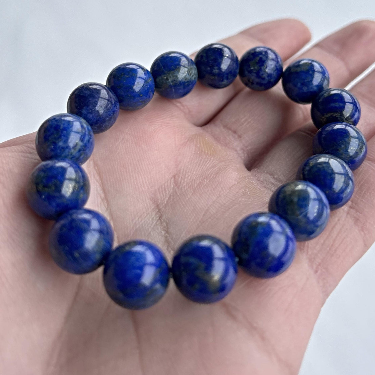 lapis lazuli bead bracelet