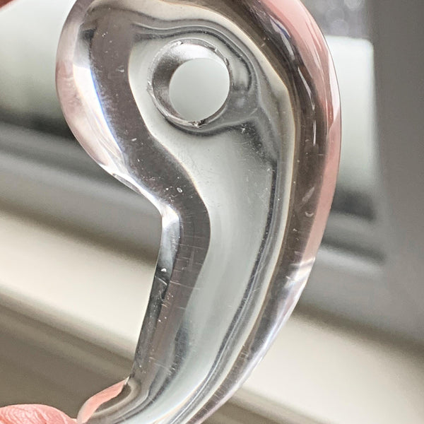 clear quartz magatama