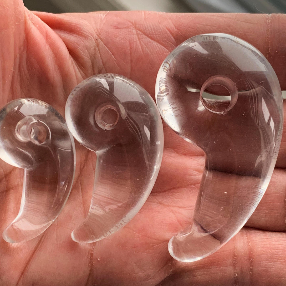 Clear Quartz Magatama | Japanese Sacred Shape Crystal Pendant