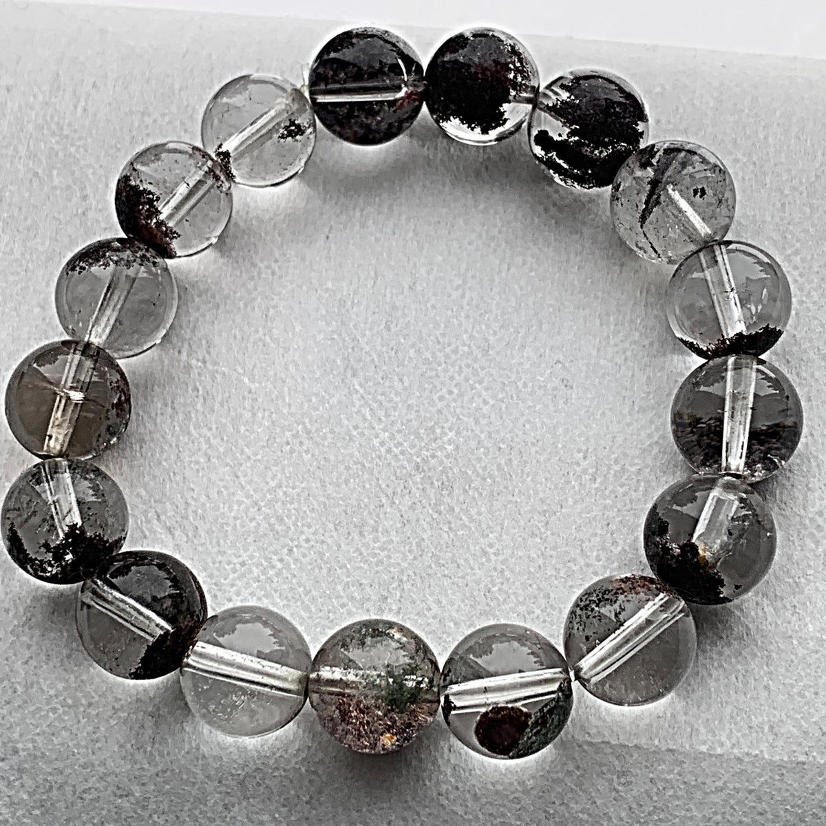 Garden Quartz Bracelet 12mm Phantom Crystal