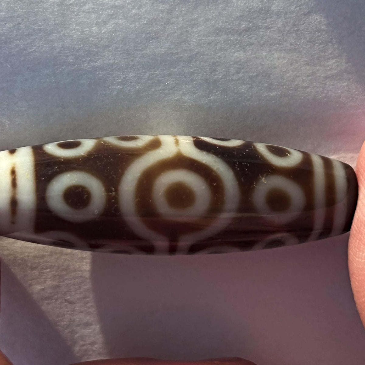 Rare 15 eye Tibetan dzi bead agate
