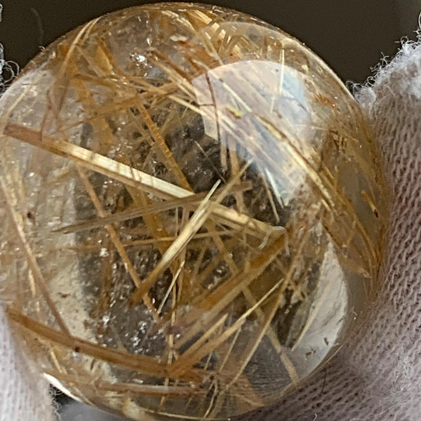 collector rutile quartz crystal sphere