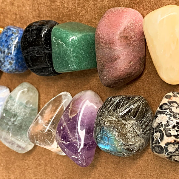 Healing gemstone tumble stones