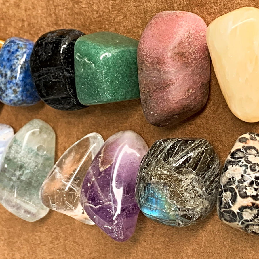 Healing gemstone tumble stones