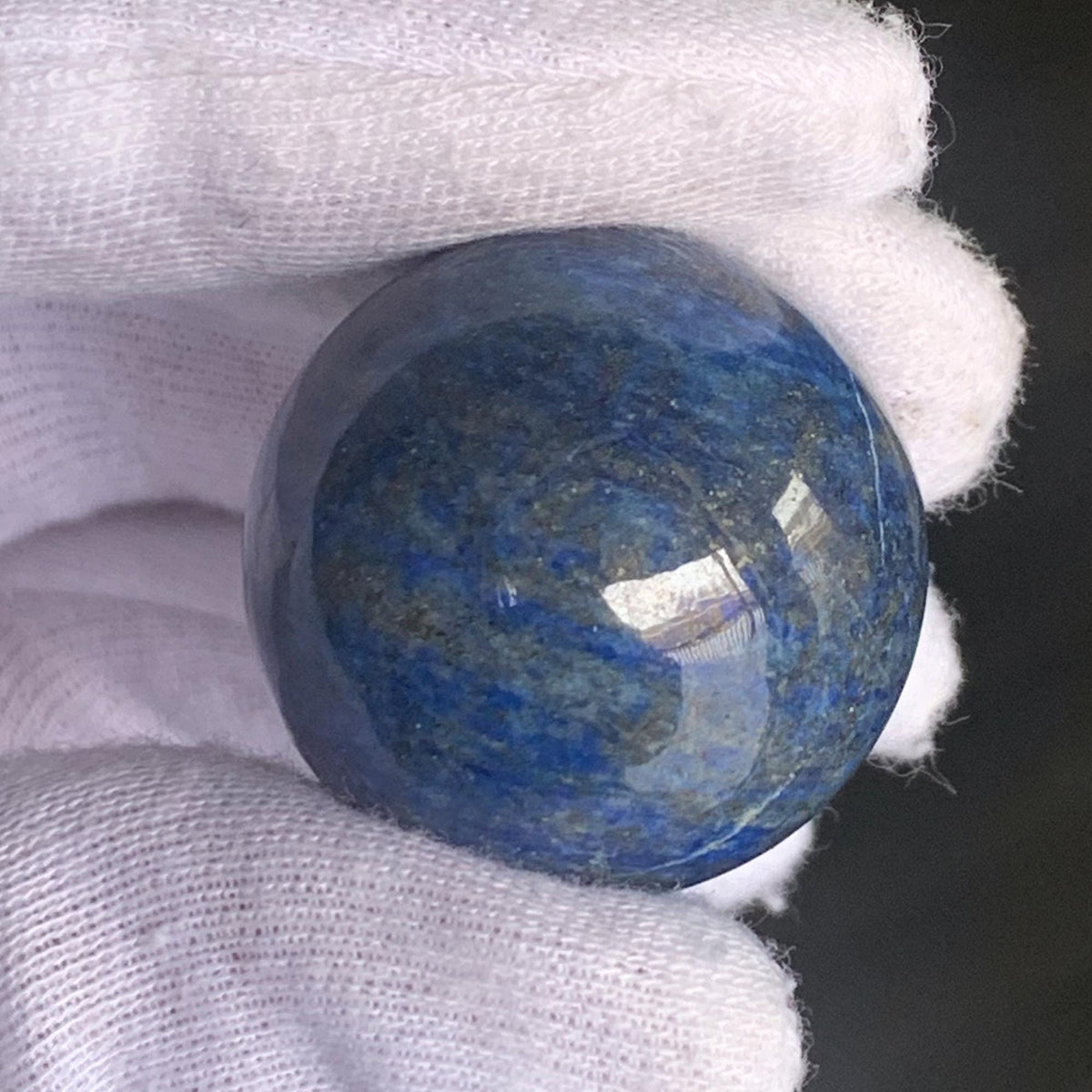 Natural lapis lazuli sphere decor