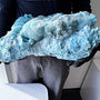 Massive blue aragonite cluster Wenshan