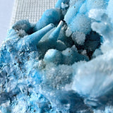 Blue aragonite stalactite cluster
