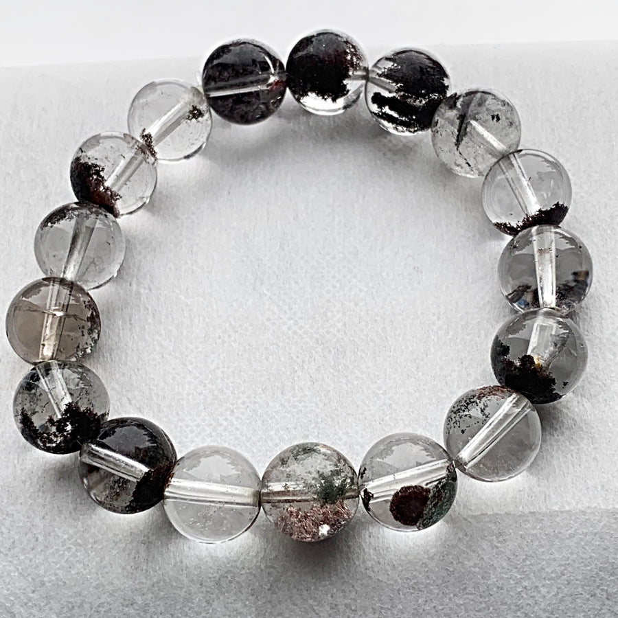 Garden phantom quartz bracelet 12mm beads