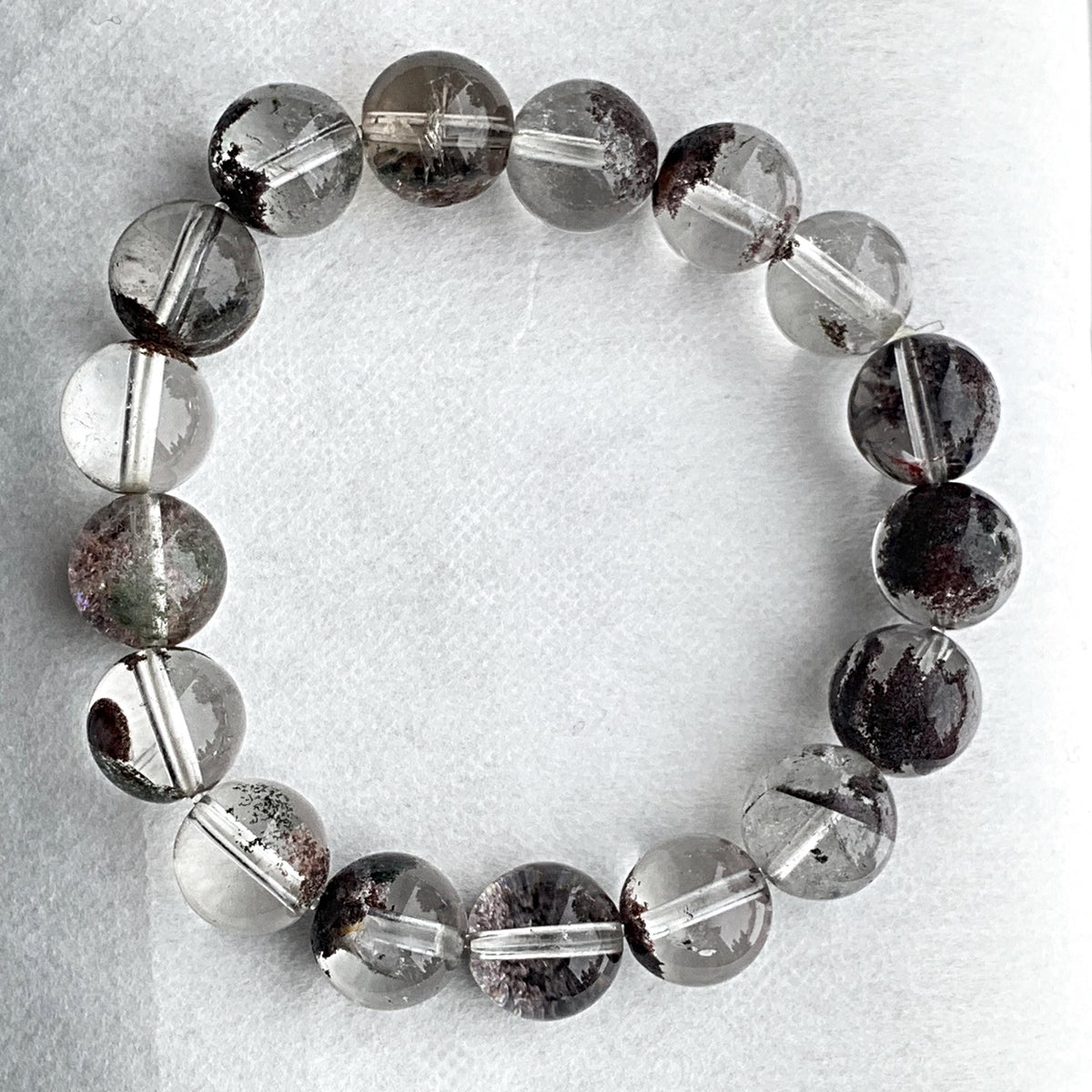Garden Quartz Bracelet 12mm Phantom Crystal