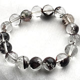 Phantom quartz crystal bracelet close up
