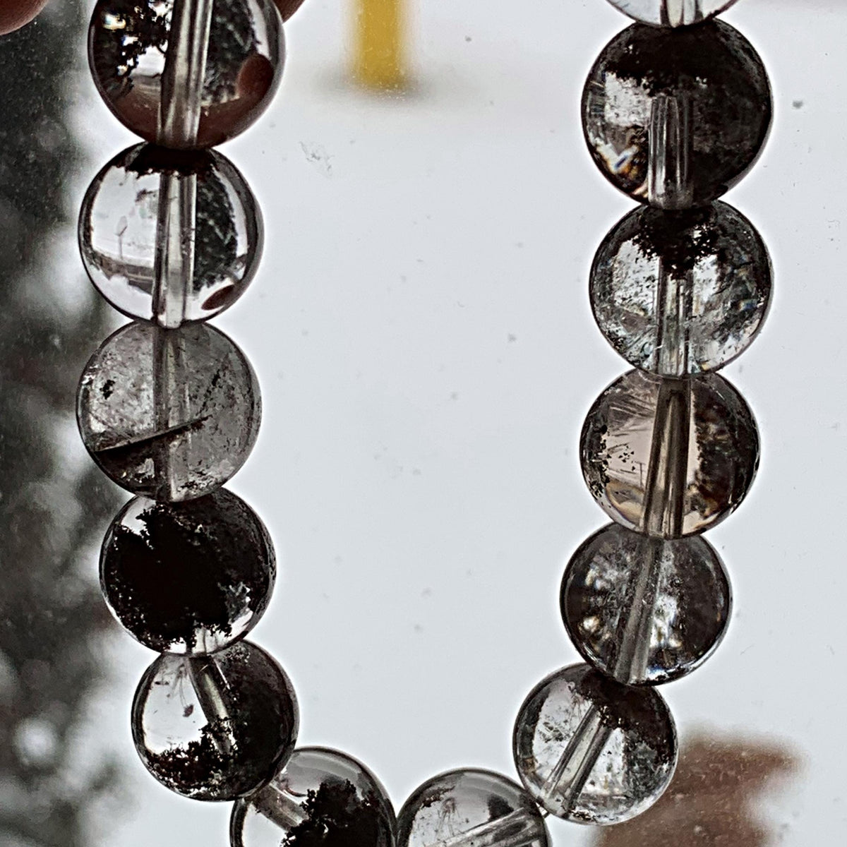 Garden Quartz Bracelet 12mm Phantom Crystal