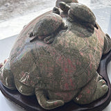 Luxury mineral turtle decor