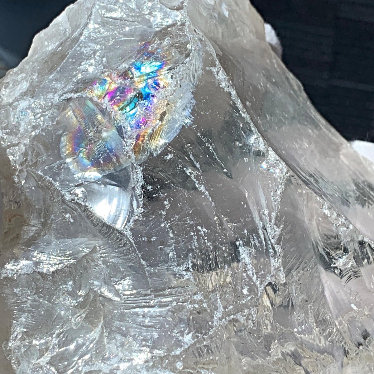 Satyaloka Clear Quartz Large | Himalayan Water Clear Rainbow Crystal