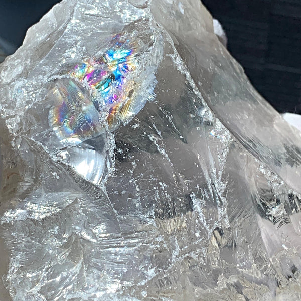 Satyaloka Clear Quartz Large | Himalayan Water Clear Rainbow Crystal