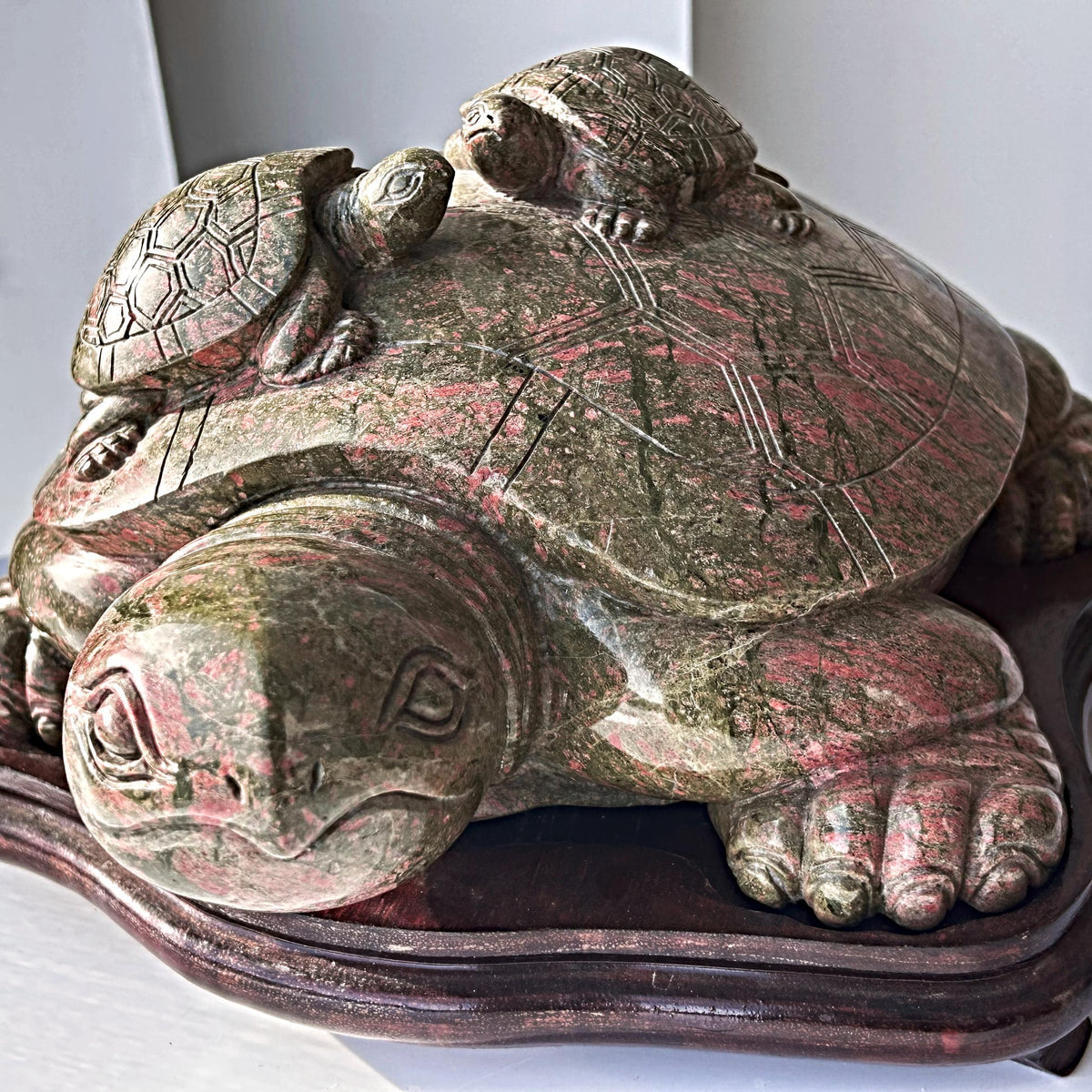 * Extra large unakite turtle carving