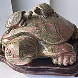 * Extra large unakite turtle carving