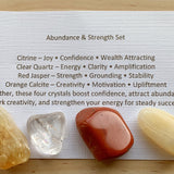 Abundance crystal gift set with citrine
