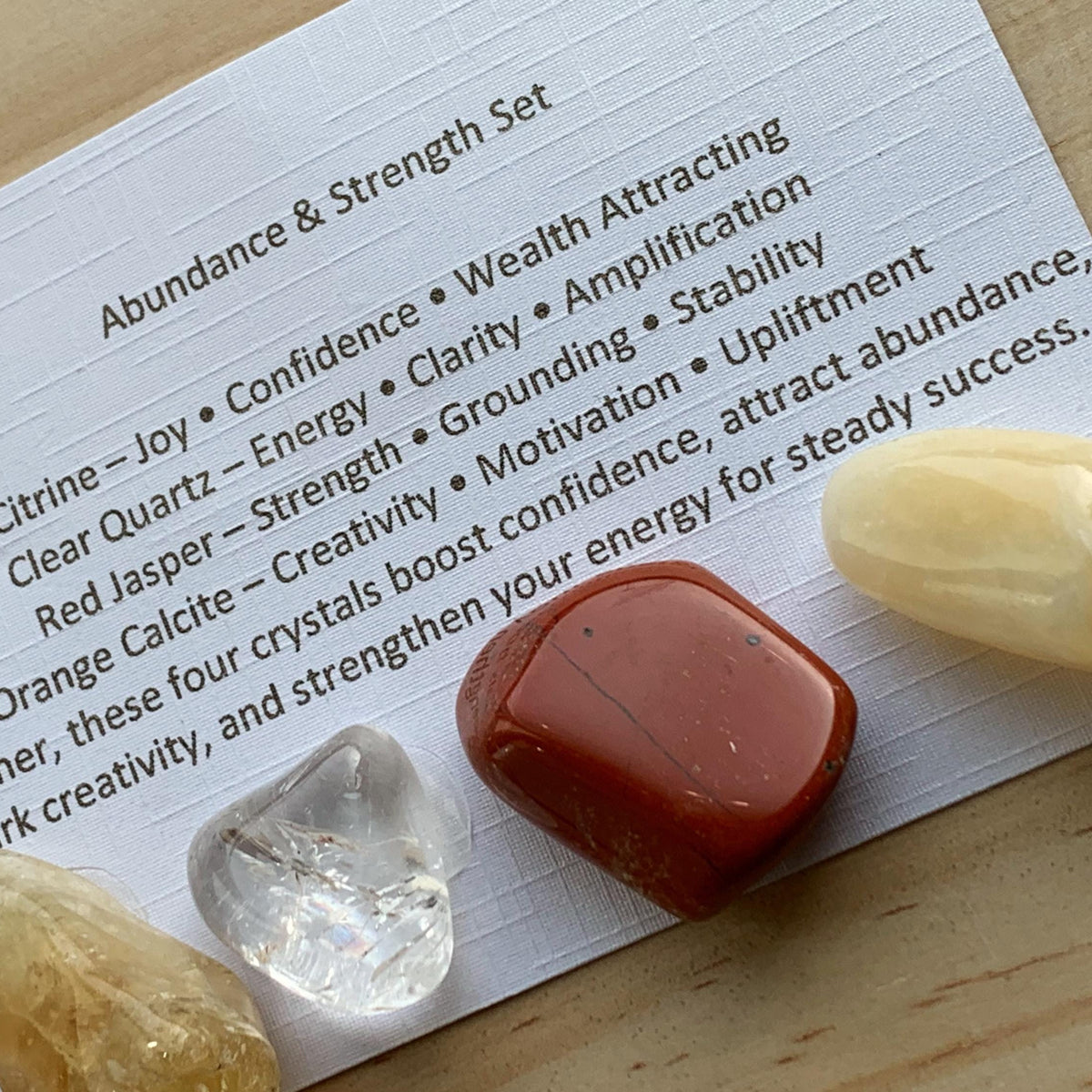 Money manifestation crystal set