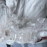 13 inch wide extra large brazil quartz cluster specimen