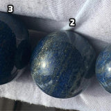 Blue lapis crystal ball polished